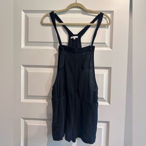 Z SUPPLY adjustable gauze romper - black - medium